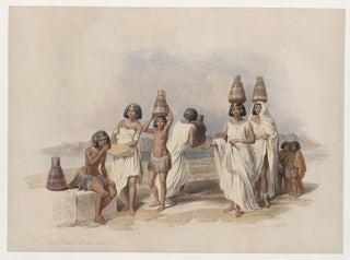 David Roberts - Nubian women at Kortie on the Nile.webp