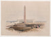 Obelisk af Alexandria, almindeligvis kaldet Cleopatra's nål - David Roberts — visning af kunstværket