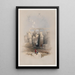 Partie de la salle des colonnes à Karnak Thèbes - David Roberts — indrammet kunstværk på væggen