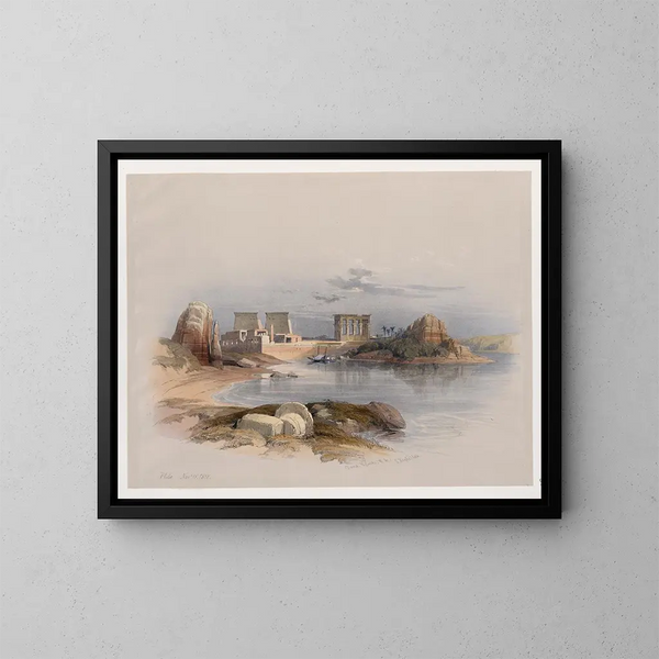 Phil 18. nov. 1838 - David Roberts — indrammet kunstværk på væggen