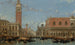 Place Saint-Marc fra kanalen Venedig - David Roberts — visning af kunstværket