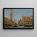 Place Saint-Marc fra kanalen Venedig - David Roberts — indrammet kunstværk på væggen
