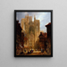 Cathédrale de Rouen - David Roberts — indrammet kunstværk på væggen