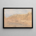 L'Alcazaba fra molehavet, Malaga - David Roberts — indrammet kunstværk på væggen