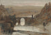 Le Pont de Tolède nær Madrid Spanien - David Roberts — visning af kunstværket