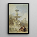 La Fontaine på Prado Madrid - David Roberts — indrammet kunstværk på væggen