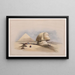 Le Grand Sphinx et les pyramides de Gizeh - David Roberts — indrammet kunstværk på væggen