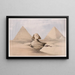 La Grande Sphinx Pyramides de Gizeh Giza 17. juli 1839 - David Roberts — indrammet kunstværk på væggen