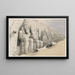 Le Grand Temple d'Abou Simbel, Nubien - David Roberts — indrammet kunstværk på væggen