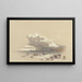 L'Approche de Pétra, der ser mod en gammel vagtårn - David Roberts — indrammet kunstværk på væggen
