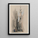 Le minaret de la mosquée El Rhamree - David Roberts — indrammet kunstværk på væggen