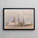 Tombeaux des califes Le Caire Mosquée d'Ayed Bey - David Roberts — indrammet kunstværk på væggen