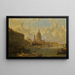 Vue depuis le pont de Waterloo embrassant Saint-Paul, Somerset House et Temple - David Roberts — indrammet kunstværk på væggen