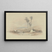 Vue de Jénine, ancienne Jezréel - David Roberts — indrammet kunstværk på væggen