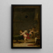 Amours i en alkymists værksted - David Teniers den Yngre — indrammet kunstværk på væggen