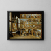 L'arkiduc Léopold-Guillaume i hans galleri i Bruxelles - David Teniers den Yngre — indrammet kunstværk på væggen
