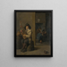 Musicians in a Tavern - David Teniers den Yngre — indrammet kunstværk på væggen
