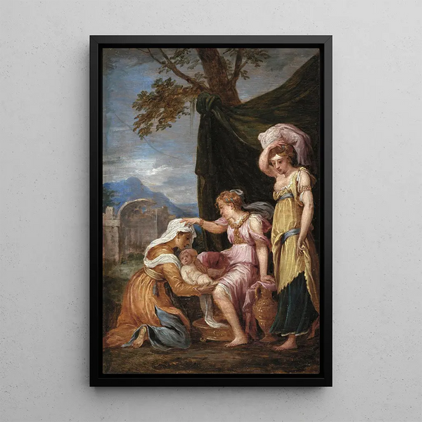 Fødslen af Jupiter - David Teniers den Yngre — indrammet kunstværk på væggen