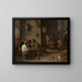 Jeu de backgammon - David Teniers den Yngre — indrammet kunstværk på væggen