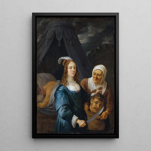 Judith med Holofernes' Hoved - David Teniers den Yngre — indrammet kunstværk på væggen