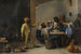 Bønder, der fejrer Helligtrekonger-festen - David Teniers den Yngre — visning af kunstværket