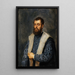 Reproduktion af maleriet Portrait af en mand efter Titien - David Teniers den Yngre