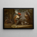 Singerie - David Teniers den Yngre — indrammet kunstværk på væggen