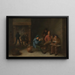 Rygere - David Teniers den Yngre — indrammet kunstværk på væggen