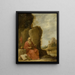 Saint Jérôme au désert - David Teniers le Jeune — indrammet kunstværk på væggen