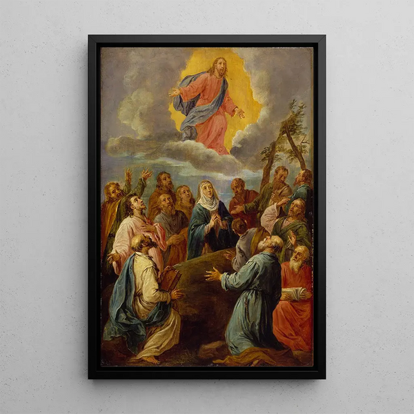 L'Ascension efter Leandro Bassano - David Teniers den Yngre — indrammet kunstværk på væggen