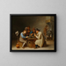 Les Joueurs de cartes - David Teniers le Jeune — indrammet kunstværk på væggen