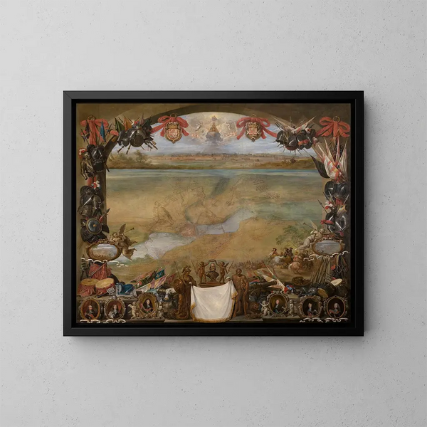 La ville de Valenciennes - David Teniers le Jeune — indrammet kunstværk på væggen