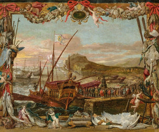 L'Embarquement af Don Juan d'Autriche - David Teniers den Yngre — visning af kunstværket