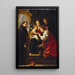 Reproduktion af maleriet Den mystiske bryllup af Sankt Katharina efter Fetti - David Teniers den Yngre