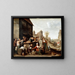 De syv legemlighedens barmhjertighedsgerninger - David Teniers den Yngre — indrammet kunstværk på væggen