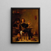Den Rygende - David Teniers den Yngre — indrammet kunstværk på væggen