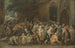 Distribution d'aumônes - David Vinckboons — visning af kunstværket