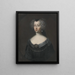 Marie-Éléonore 1599-1655 Sveriges dronning Brandenburgs prinsesse - David von Krafft — indrammet kunstværk på væggen