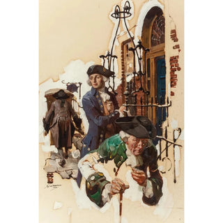 Les Visiteurs - Dean Cornwell — visning af kunstværket