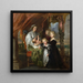 Deborah Kip, kvinde af Sir Balthasar Gerbier og hendes børn - Pierre Paul Rubens — indrammet kunstværk på væggen