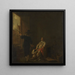 Dégustation du vin - Aelbert Cuyp — indrammet kunstværk på væggen