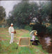 Dennis Miller Bunker malende i Calcot - John Singer Sargent — visning af kunstværket