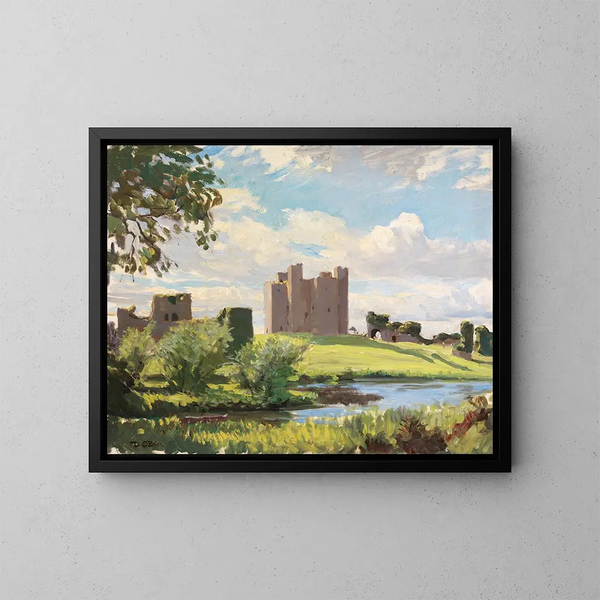 Château de Trim, comté de Meath - Dermod O'Brien — indrammet kunstværk på væggen