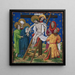 Descente de la Croix - Mester af Köln fra 1458 — indrammet kunstværk på væggen