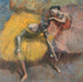 to dansere i gult og rosa - Edgar Degas — visning af kunstværket