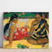 Reproduktion af maleriet to kvinder Tahiti - Paul Gauguin
