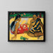 Reproduktion af maleriet to kvinder Tahiti - Paul Gauguin