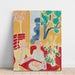 Reproduktion af maleriet af to små piger, gul og rød baggrund - Henri Matisse