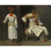 Reproduktion af maleriet to studier af en calcutta-indianer, siddende og stående - Eugène Delacroix