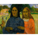 Reproduktion af maleriet To kvinder - Paul Gauguin